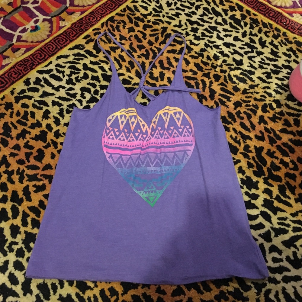 Women's purple tank top